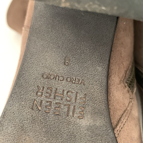 Eileen Fisher Cinch Suede Block Heel Sock Boots Women’s Size 8 - Picture 8 of 12